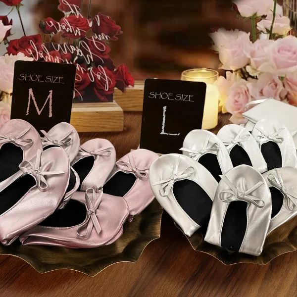 Women's Foldable Ballet Flats Soft Sole Roll Up Slippers Shoes with Bag - Image 15