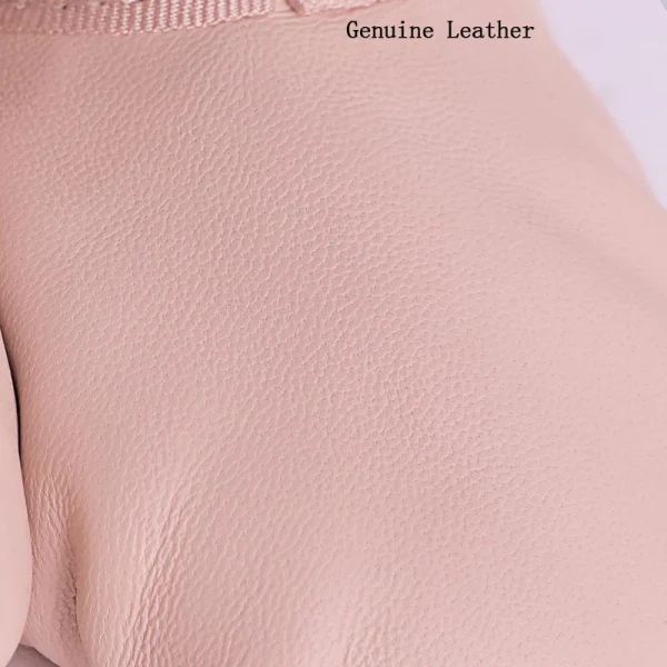 Genuine Leather Soft Ballet Shoes Lace-Up Dance Gymnastics Slippers - Image 5