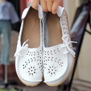 Women Flat Casual Shoes Breathable Fashion Loafers Comfort Mom Shoes