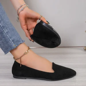 Fashion Breathable Slip-On Loafers Soft Ballet Flats Women Plus Size