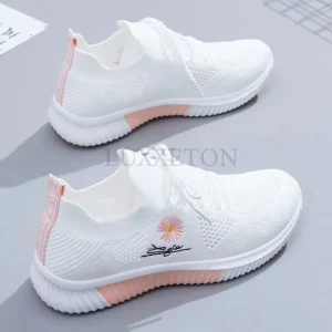 Women Breathable Mesh Running Shoes 2025 Summer Casual Training