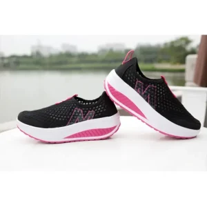 Women Mesh Flat Sneakers Platform Loafers Breathable Wedges Shoes
