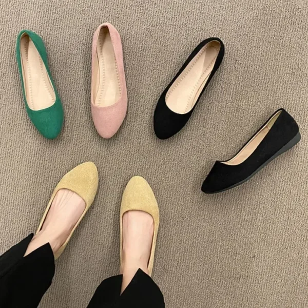 Spring Women’s Pointed Toe Slip-On Comfortable Ballet Flats Shoes - Image 5