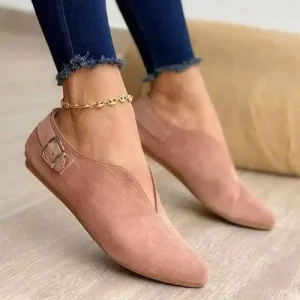 Elegant Pink Women's Ballet Flats Outdoor Casual Barefoot Heels