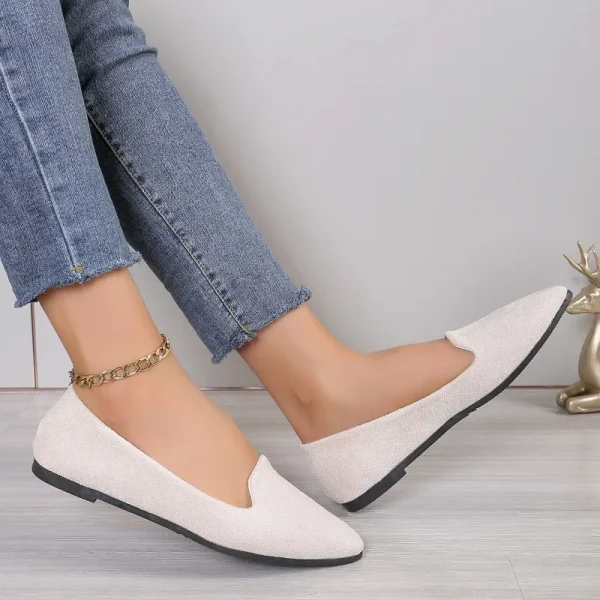 Fashion Breathable Slip-On Loafers Soft Ballet Flats Women Plus Size - Image 6