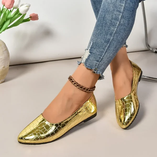 Luxury Women’s Pointed Toe Flat Loafers Casual Designer Shoes - Image 3