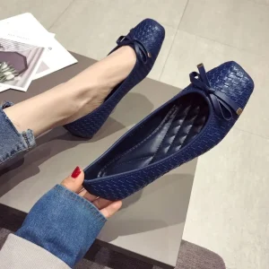 Spring Summer Ballet Flats Women Elegant Single Shoes Plus Size