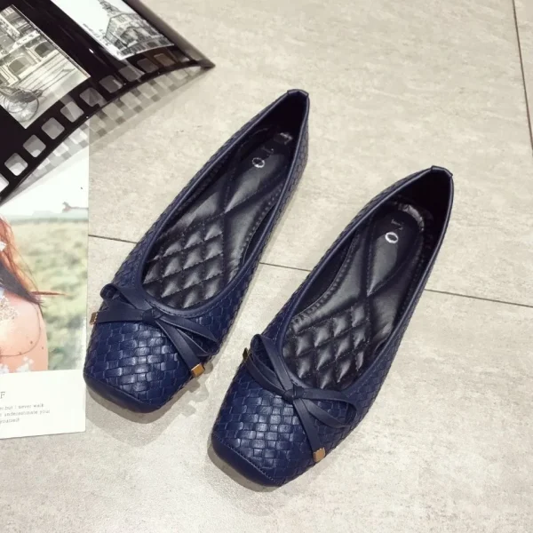 Spring Summer Ballet Flats Women Elegant Single Shoes Plus Size - Image 3