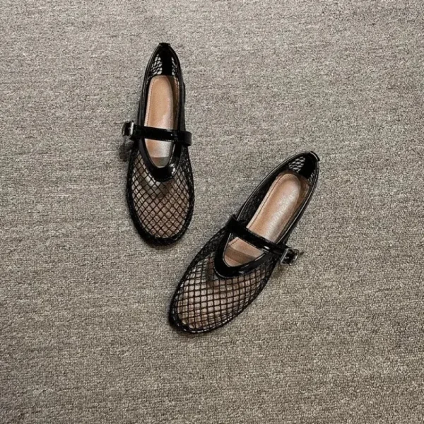 Summer Mesh Hollow Comfort Flats For Women Beach Sandals 2025 - Image 17