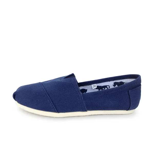 Summer Classic Blue Canvas Loafers Unisex Comfortable Flat Linen Shoes - Image 18