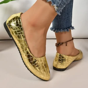 Luxury Women’s Pointed Toe Flat Loafers Casual Designer Shoes