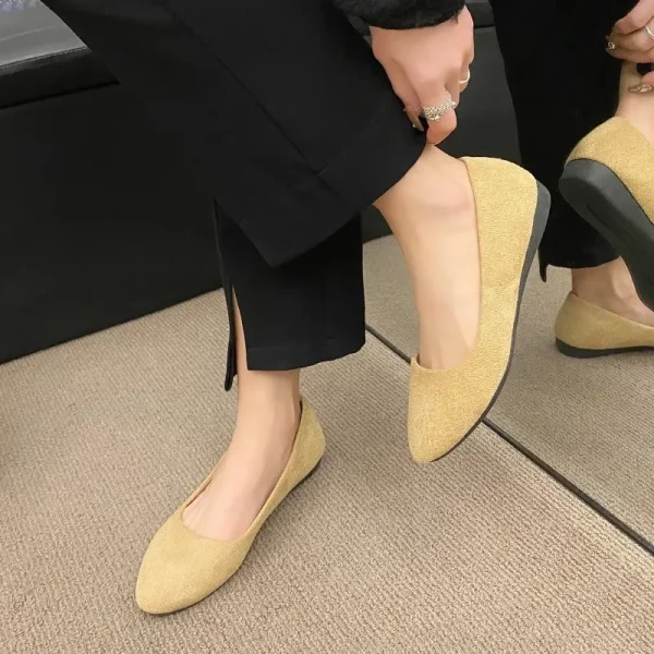 Spring Women’s Pointed Toe Slip-On Comfortable Ballet Flats Shoes - Image 12