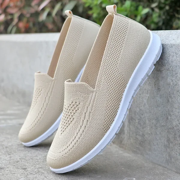 Spring Summer Women's Cloth Shoes Soft Sole Casual Flats 2025
