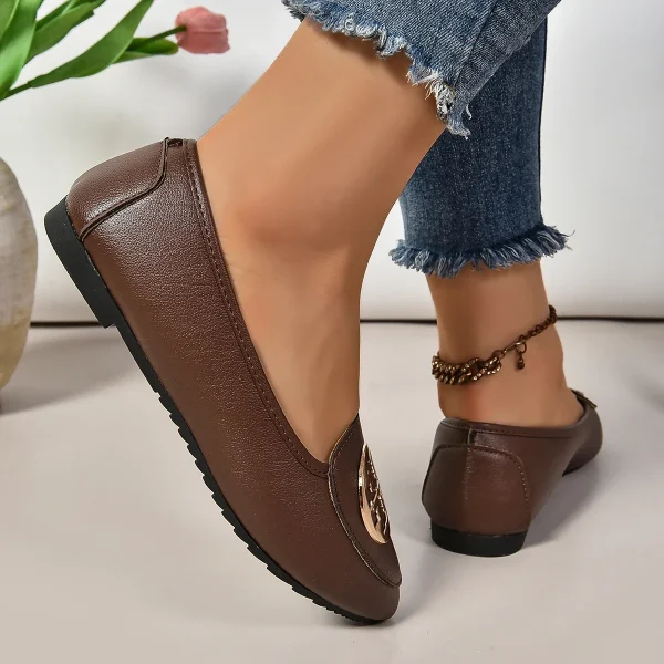 Luxury Women’s Pointed Toe Flat Loafers Casual Designer Shoes - Image 24