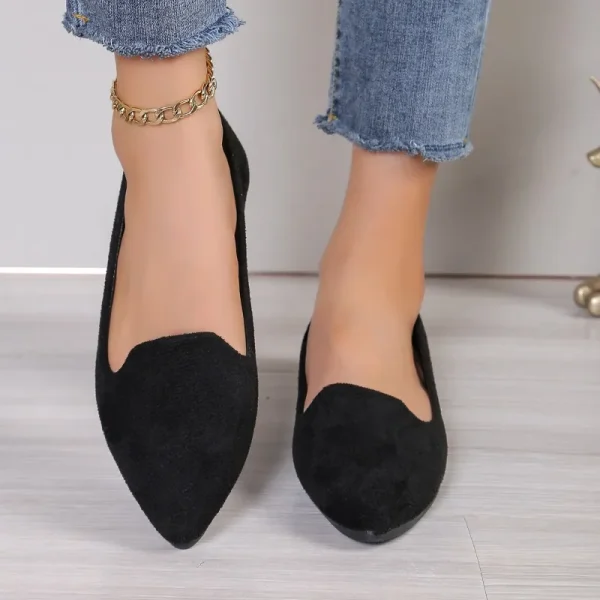 Fashion Breathable Slip-On Loafers Soft Ballet Flats Women Plus Size - Image 4