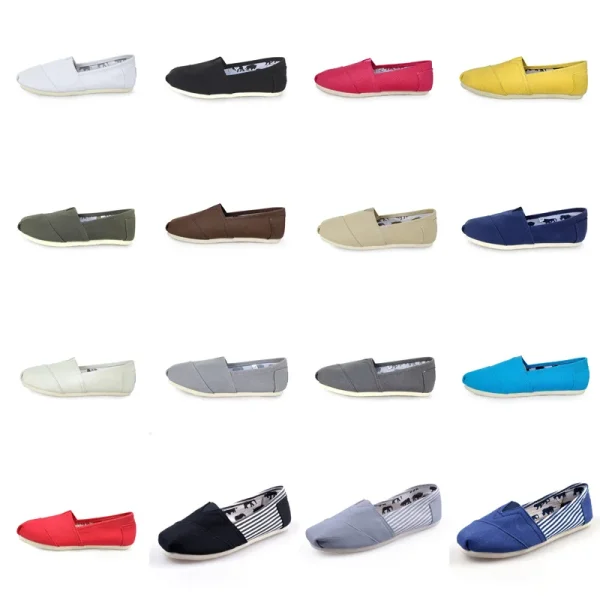 Summer Classic Blue Canvas Loafers Unisex Comfortable Flat Linen Shoes - Image 9
