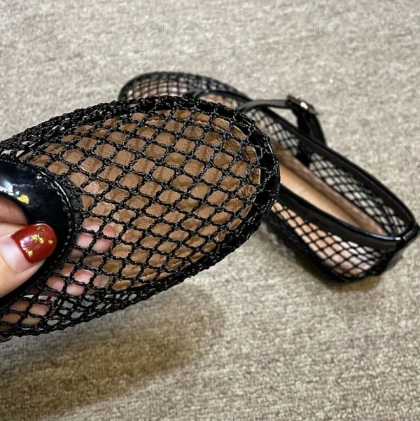 Summer Mesh Hollow Comfort Flats For Women Beach Sandals 2025 - Image 16