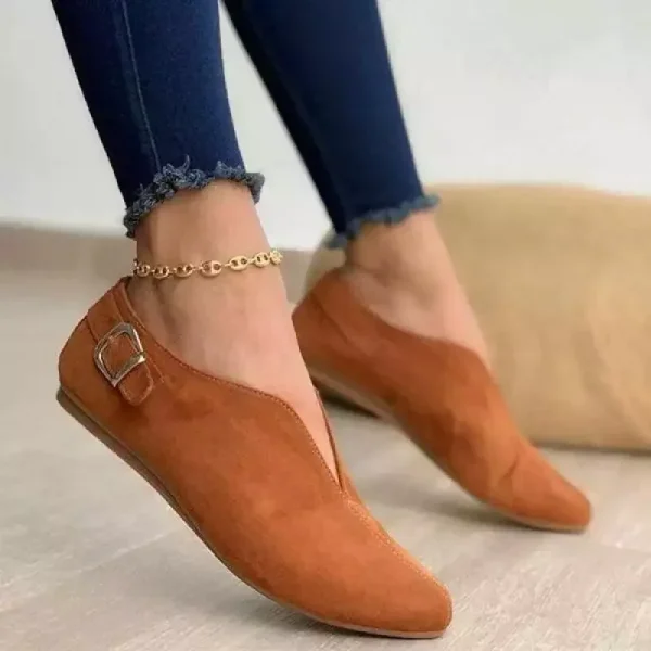 Elegant Pink Women's Ballet Flats Outdoor Casual Barefoot Heels - Image 12